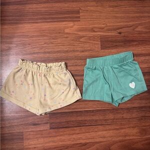 Garanimals Yellow and Green Heart Print Shorts